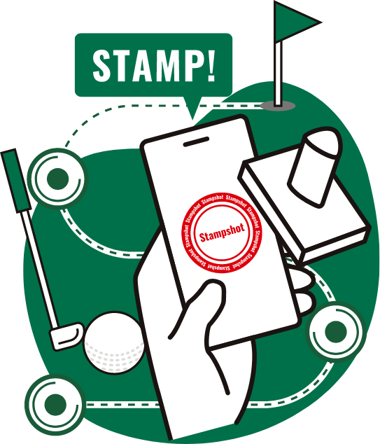 スタンプラリーイラスト